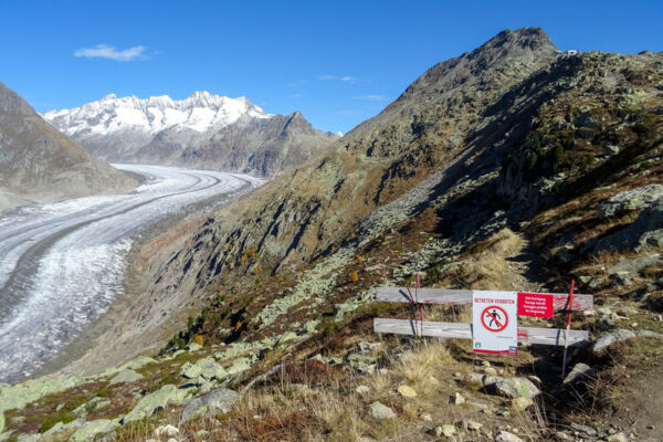 Au-dessus du glacier d’Aletsch