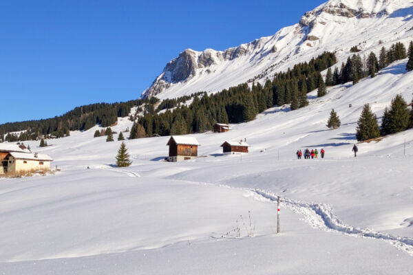 Loin des pistes de ski à Lenzerheide