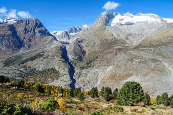 Au-dessus du glacier d’Aletsch
