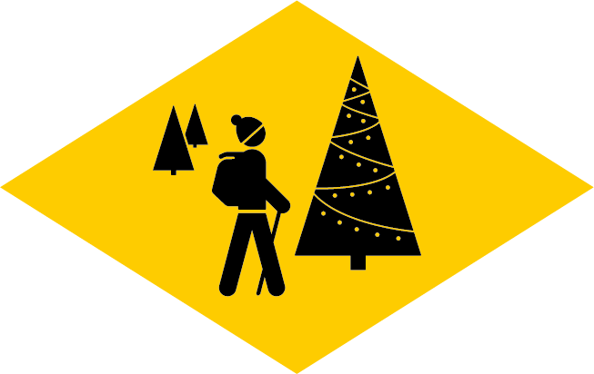 Rhombus «Frohe Weihnachten»