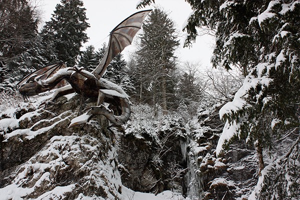 Drache auf dem Seerundgang.
Bild: Anne-Sophie Scholl