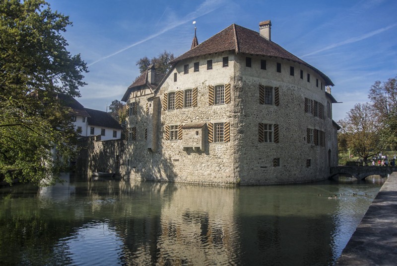Das Schloss Hallwyl am nördlichen Ende des Hallwilersees. 
Bild: Thomas Gloor