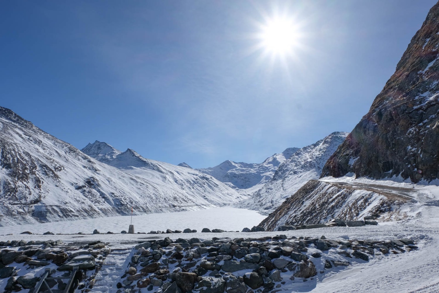 Sicht frei auf die Berge an der Grenze zu Italien. Bild: Elsbeth Flüeler