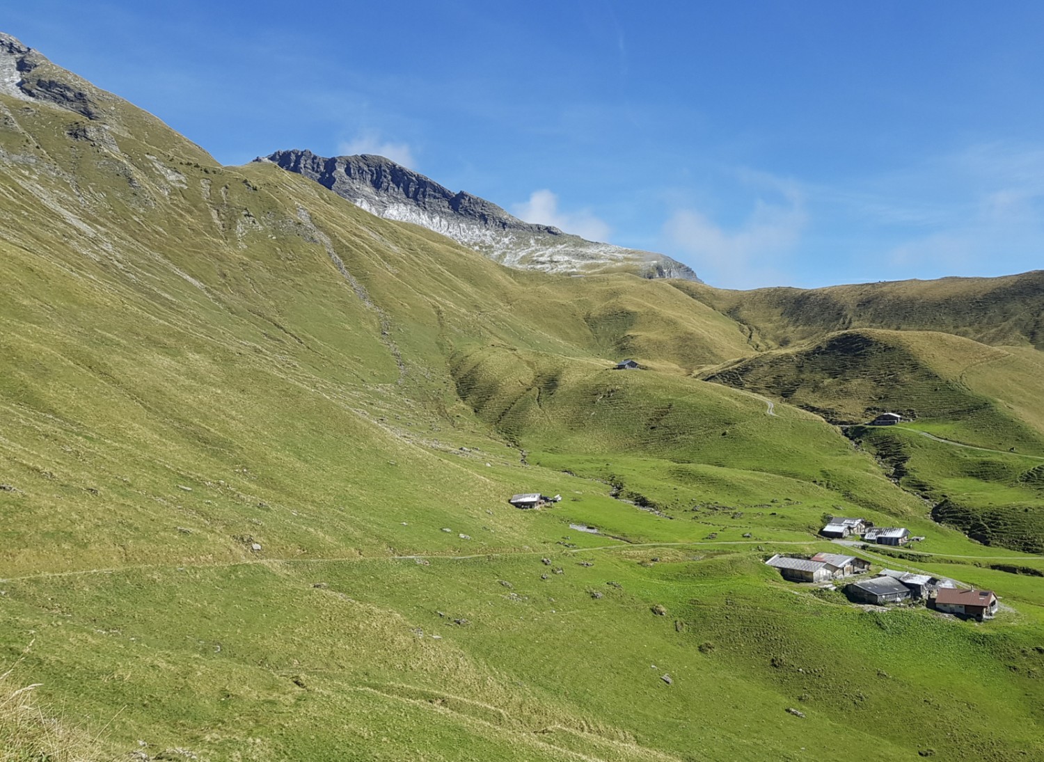 Pendant la montée vers le col d'Otterepass; après l’Otternalp, le paysage devient plus sauvage. Photo: Patricia Michaud