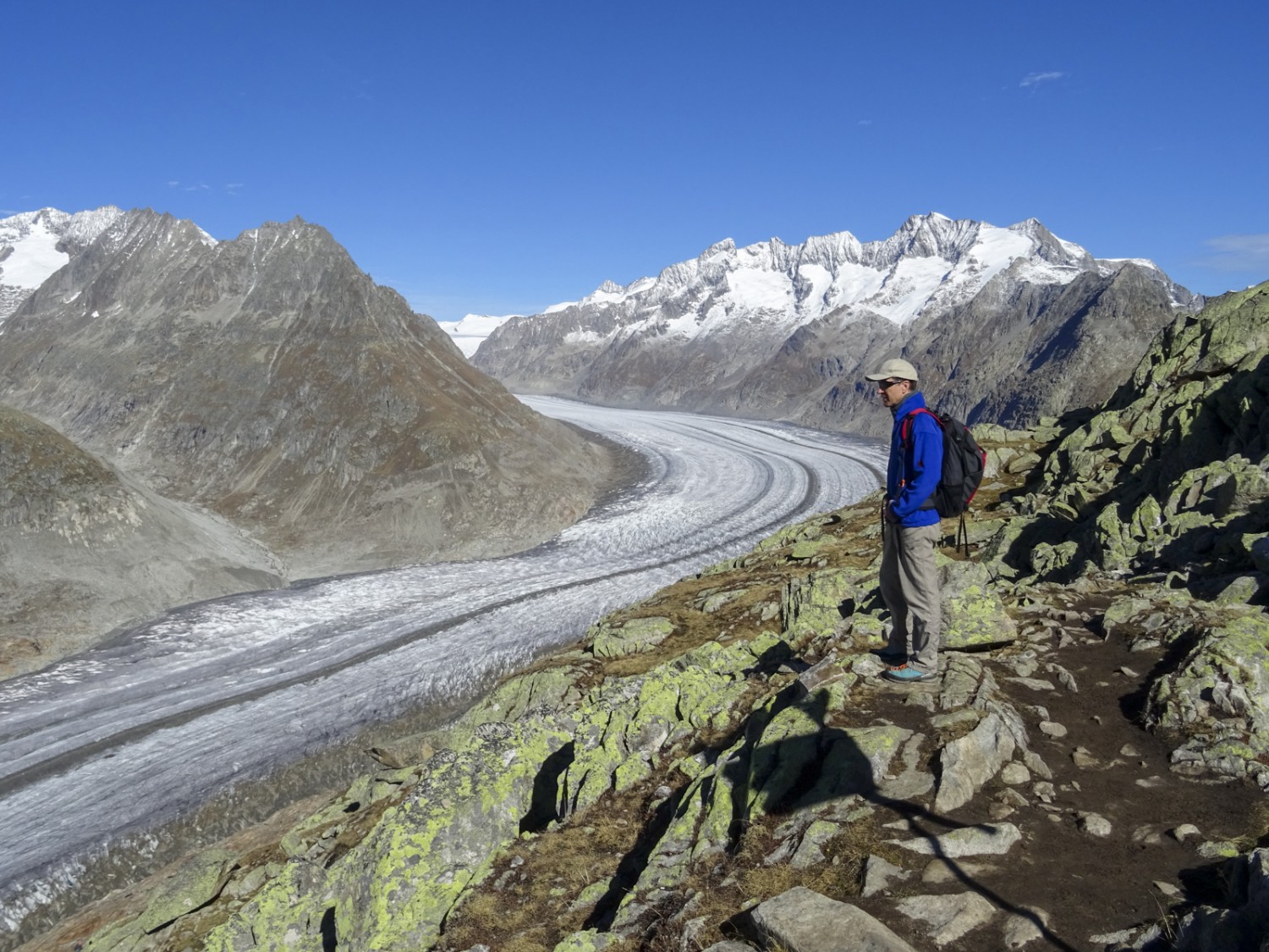 Le glacier d'Aletsch est le plus long glacier de Suisse. Photo : Sabine Joss