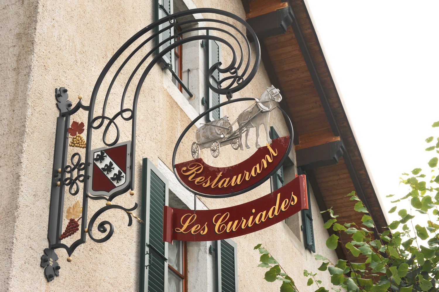 Le restaurant Les Curiades est une bonne adresse près de Genève, qui propose une cuisine de saison. Photo: Martin Weiss