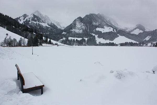 Blick von Gypsera über den See.
Bild: Anne-Sophie Scholl
