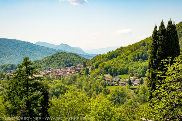 Voller Energie oberhalb von Cademario