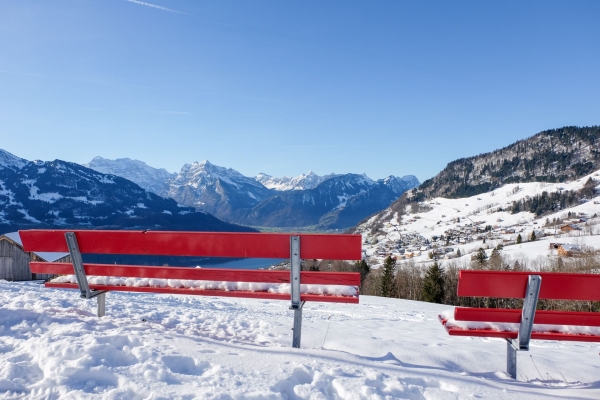 Schneeschuhwandern am Mattstogg