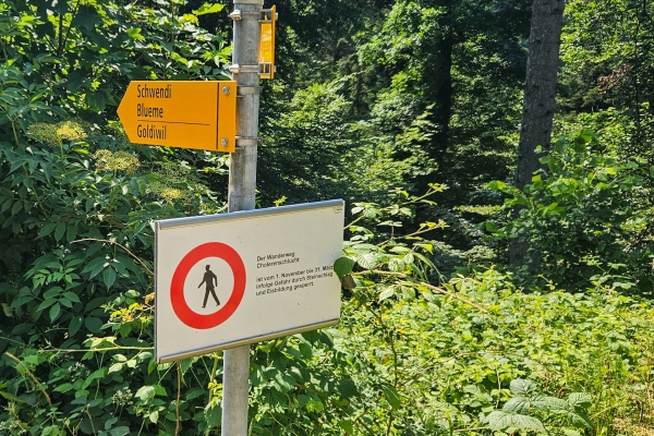 Durch die kühle Cholereschlucht