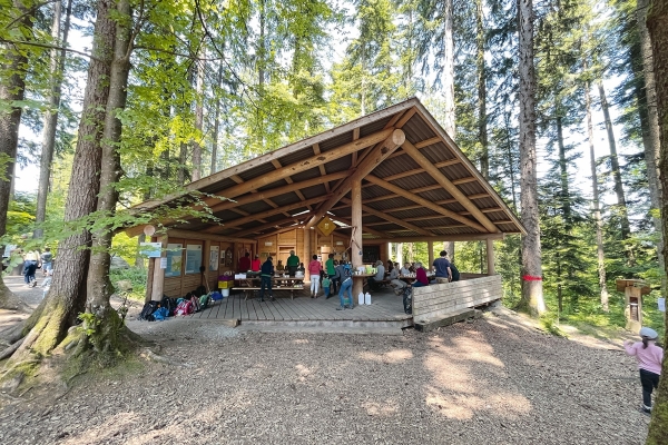 Generationen Wanderung zum Walderlebnisraum Gais