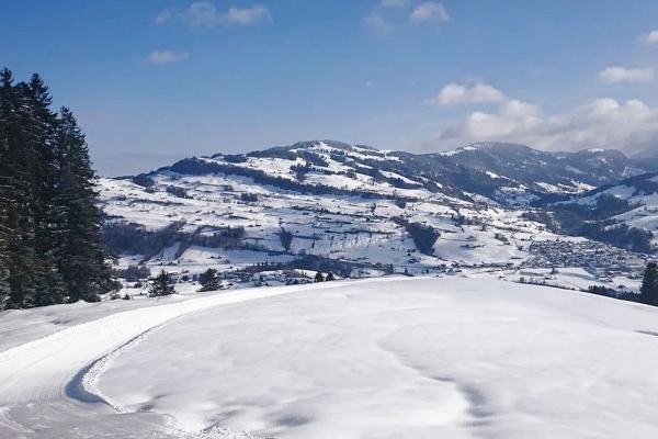 Winterwanderung zum Geniessen von der Wolzenalp nach Nesslai