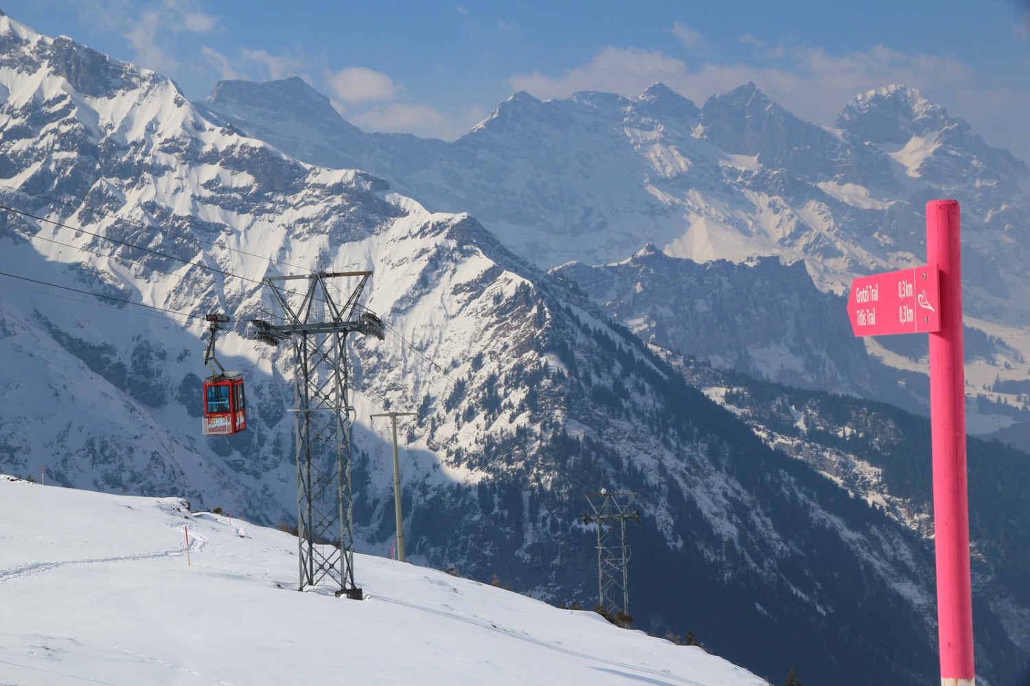 On accède à la Fürenalp par une petite télécabine depuis Engelberg. Photo: Elsbeth Flüeler