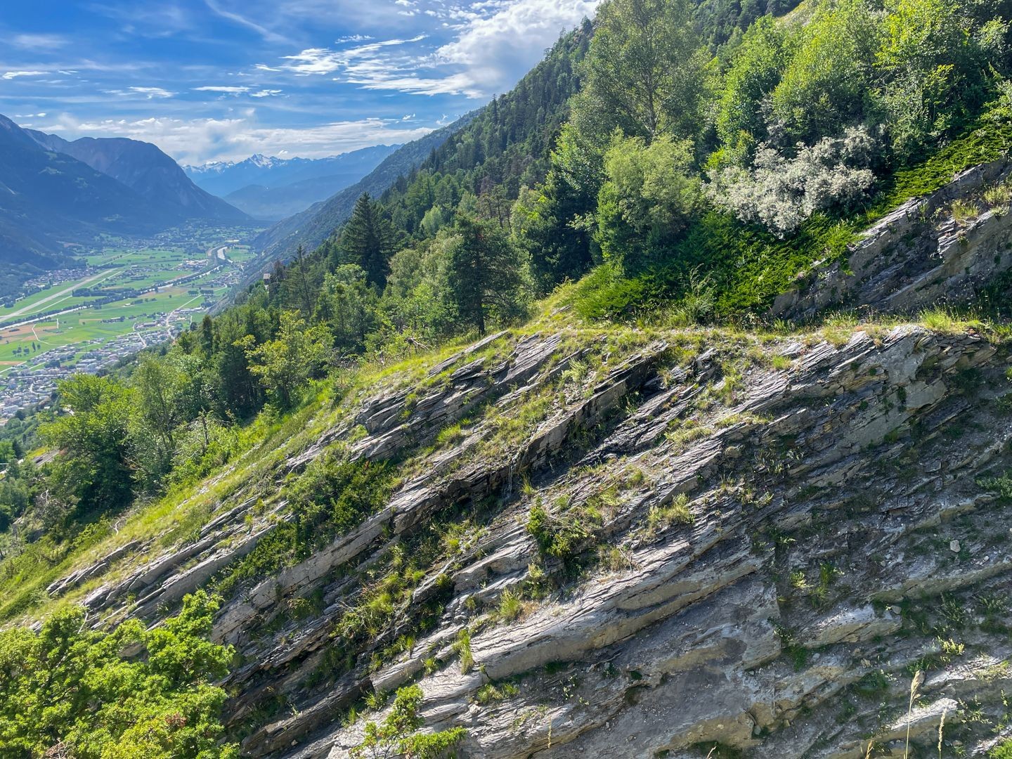 Auf dem Rückweg von Tatz nach Hohtenn.