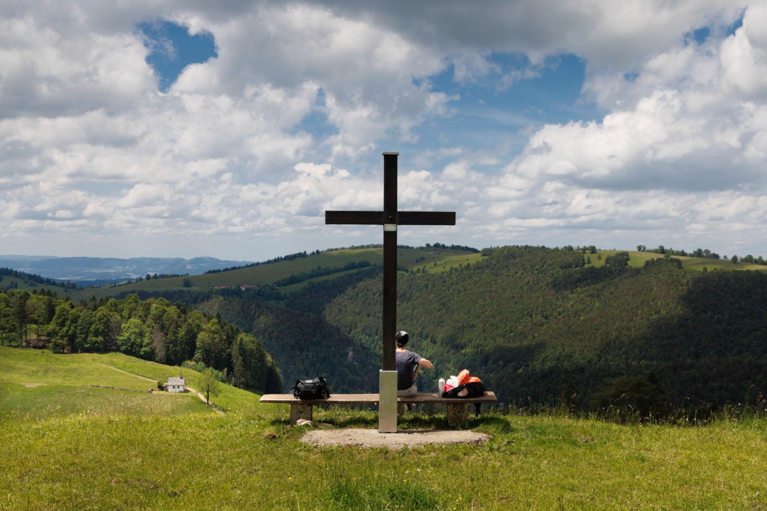 Auf der Tannmattegg, dem höchsten Punkt der Wanderung.