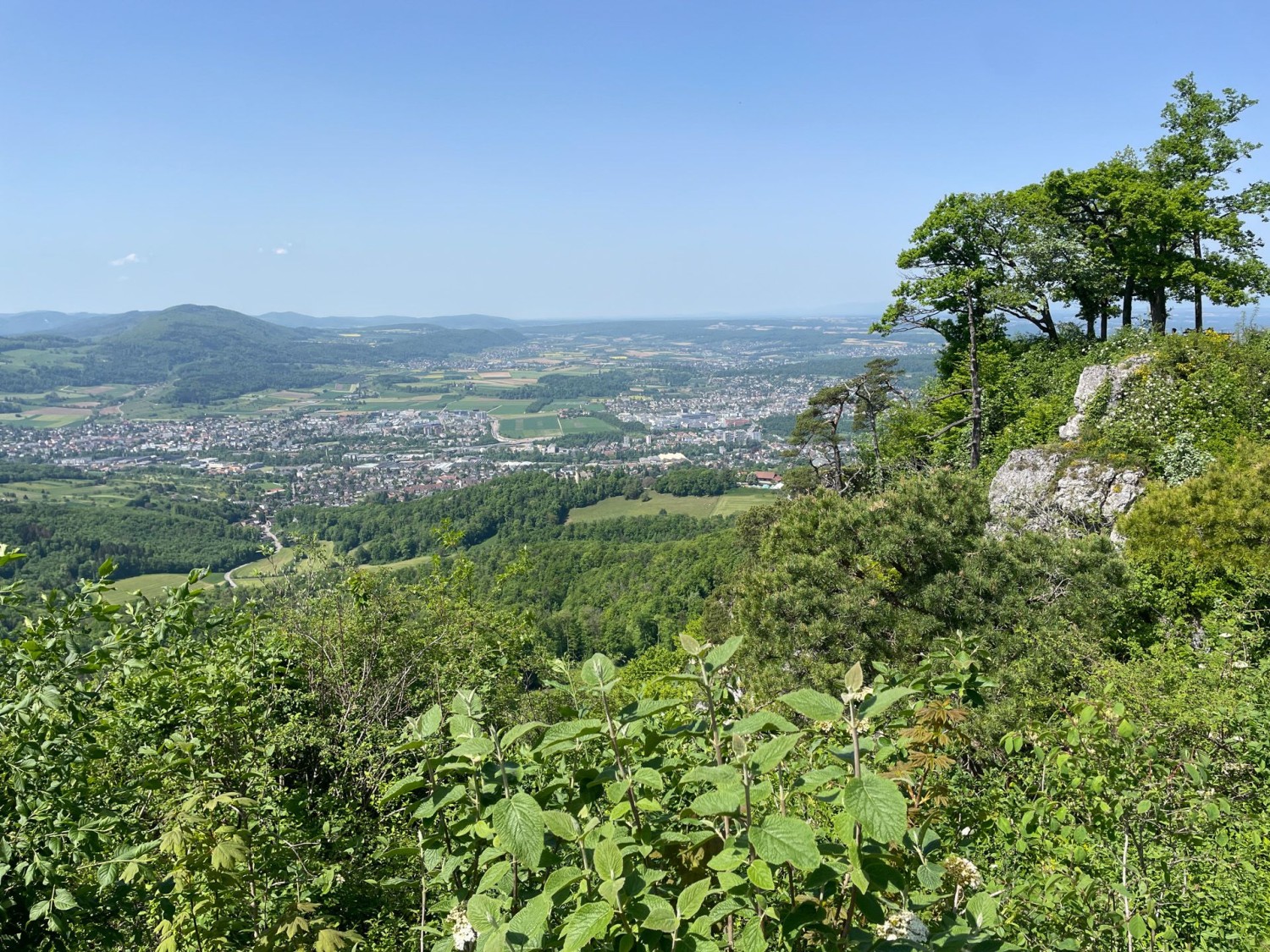Depuis la Schartenflue, on a une vue imprenable.